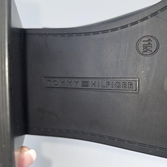 Tommy Hilfiger Women's Brae Pull On Boot Size 11 Black 3.5" Stacked Heel NIB - Picture 3 of 8